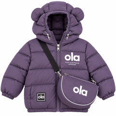 Purple Puffer With Bag - PU-02