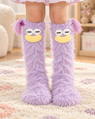 Purple Furry Socks - WS-11