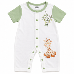 Giraffe Green Romper - BR-05