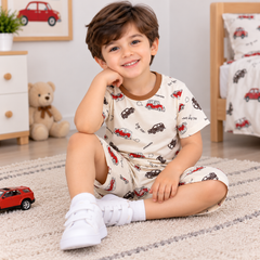 Cream Cars Shirt & Shorts - CB-14