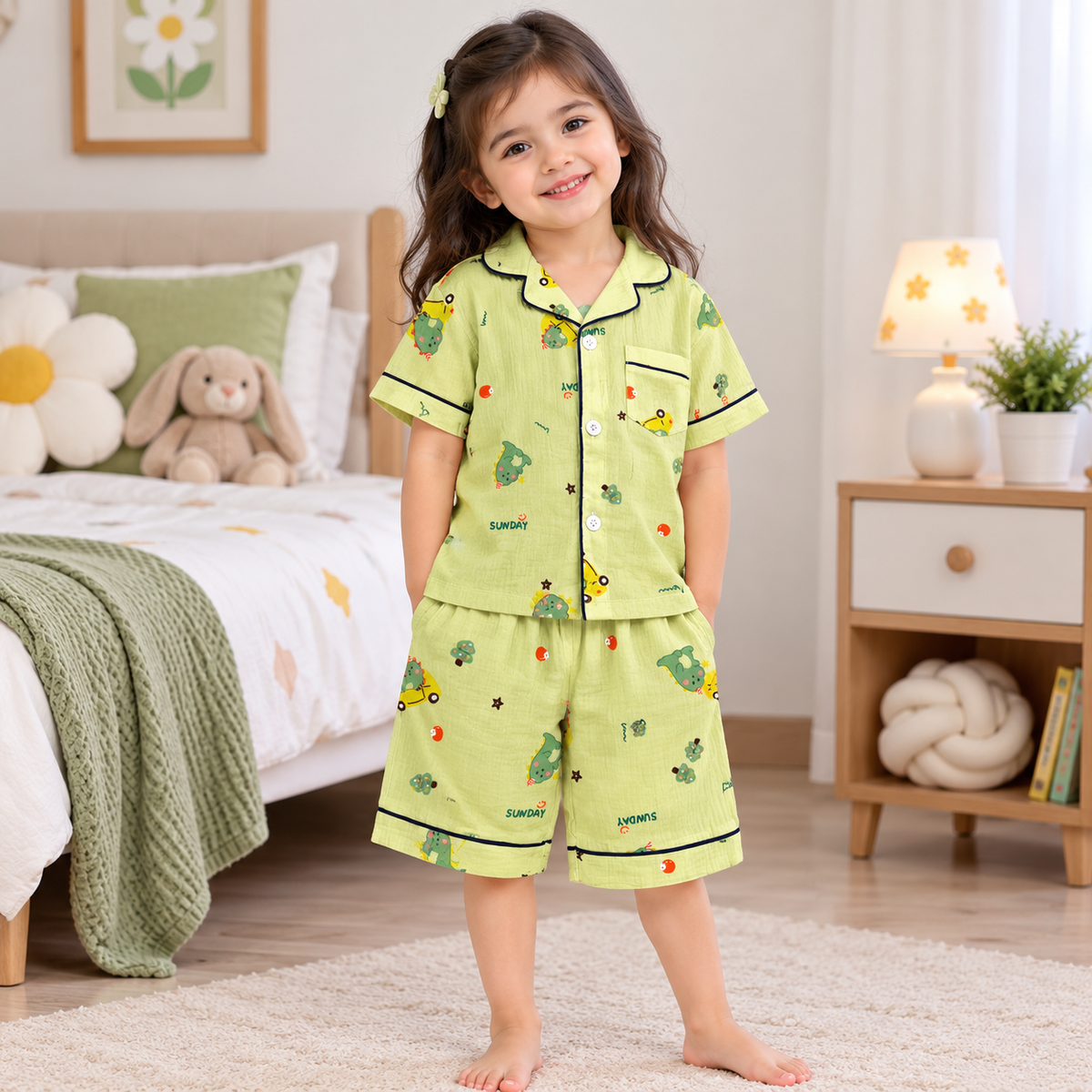 Green Dinosaur Nightsuit - NG-11