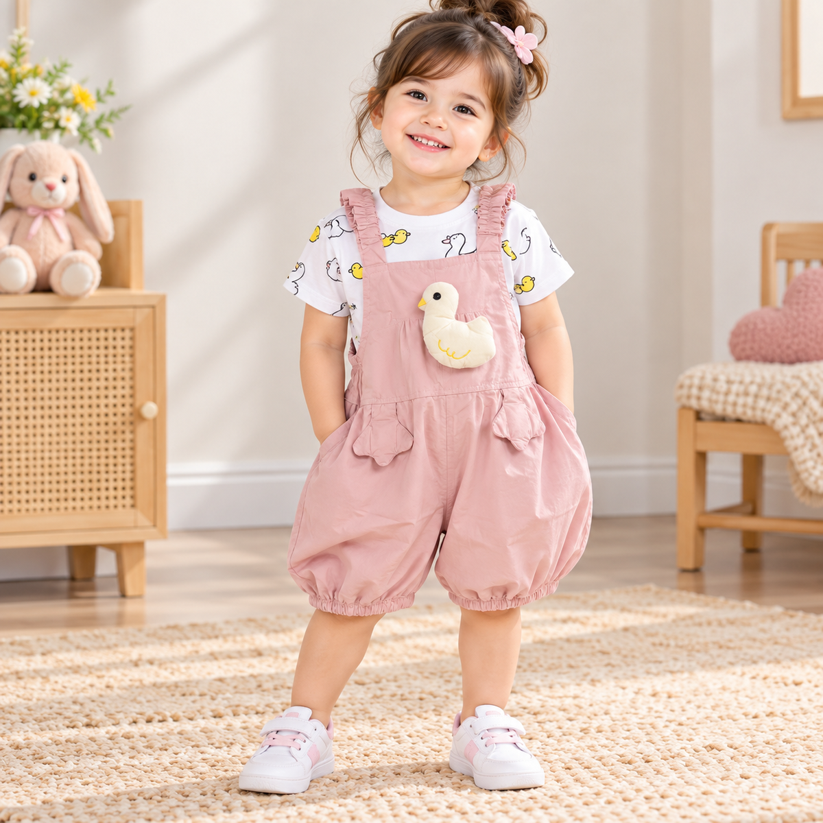 Pink Duck Romper - RG-02