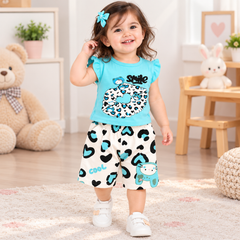 Sky Blue Tiger Shirt & Shorts - CG-24