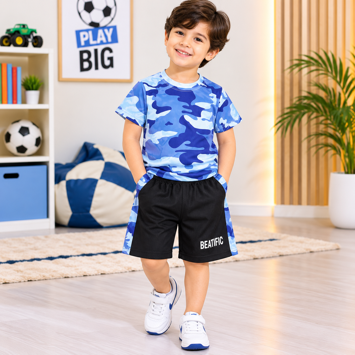 Blue Camo Sports wear - JB-08