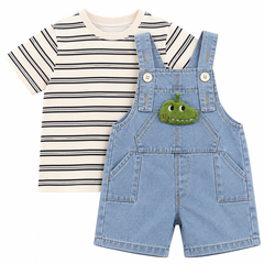 Striped Crocodile Romper - RB-05