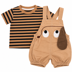 Brown 3D Cartoon Romper - RB-09