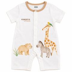 Animals White Romper - BR-06