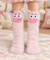 Pink Furry Socks - WS-10